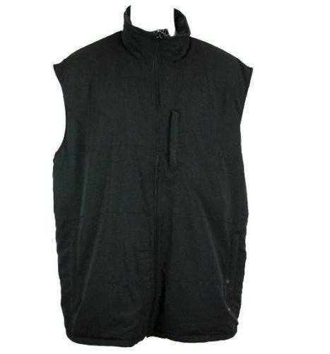 Mens Reversible Winter VEST Microfibre Polar Fleece Warm Sleeveless Thermal - Black