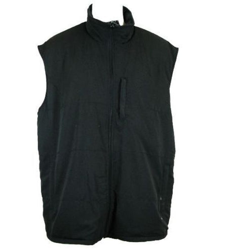 Mens Reversible Winter VEST Microfibre Polar Fleece Warm Sleeveless Thermal - Black