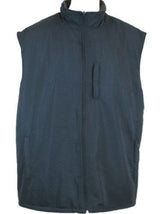 Mens Reversible Winter VEST Microfibre Polar Fleece Warm Sleeveless Thermal - Navy