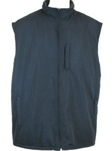 Mens Reversible Winter VEST Microfibre Polar Fleece Warm Sleeveless Thermal - Navy