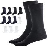 12 Pairs BAMBOO SOCKS Crew Natural Eco Healthy Enviro Unisex Business Work BULK - Mixed Pack