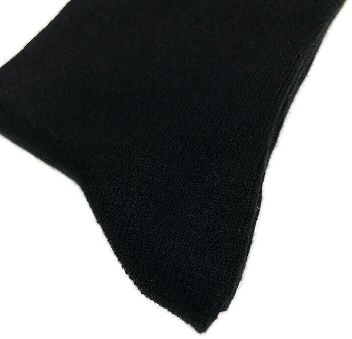 1 Pair Crew Bamboo Socks - Black (Unisex Eco Natural Business Work Socks)