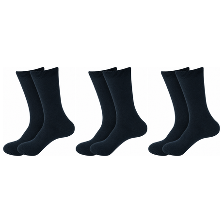 3 Pair Crew Bamboo Socks Pack - Dark Teal (Unisex Eco Natural Business Work Socks)