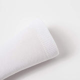 6 Pairs Crew Bamboo Socks Pack - White (Unisex Eco Natural Business Work Socks)