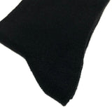 9 Pairs Crew Bamboo Socks Bulk Pack - Black (Unisex Eco Natural Business Work Socks)