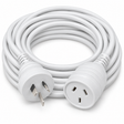 10-Metre Ultracharge Australian Extension Power Lead Cable in White
