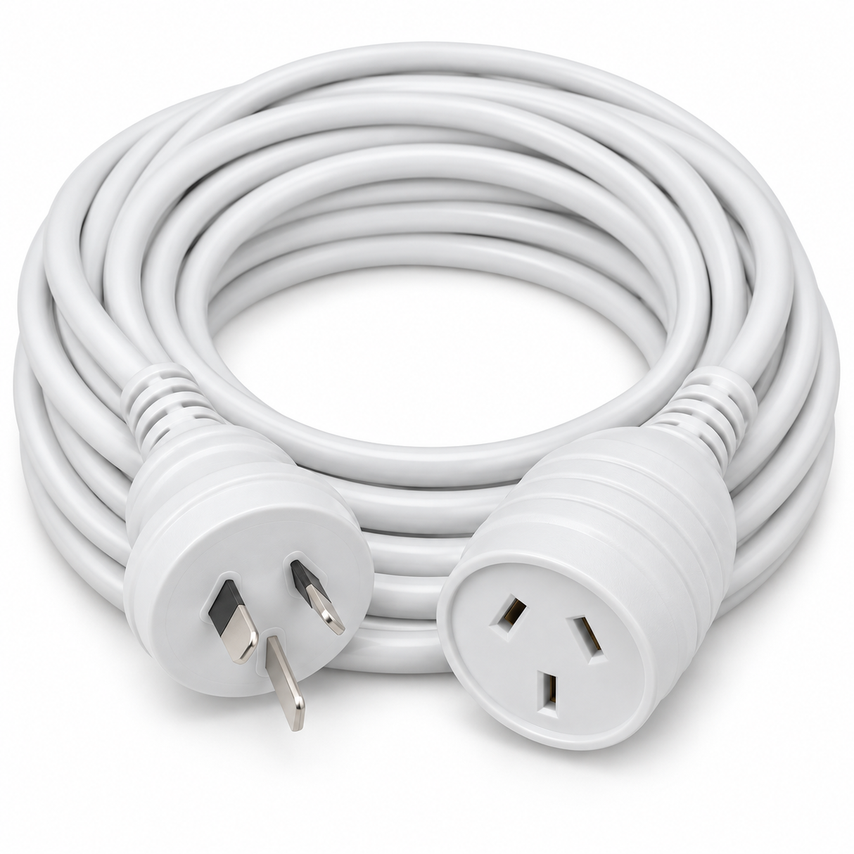 10-Metre Ultracharge Australian Extension Power Lead Cable in White