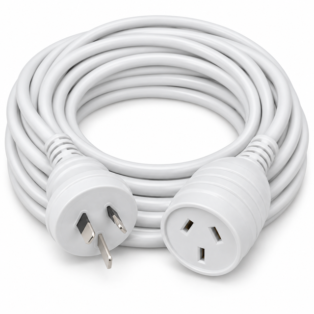 10-Metre Ultracharge Australian Extension Power Lead Cable in White