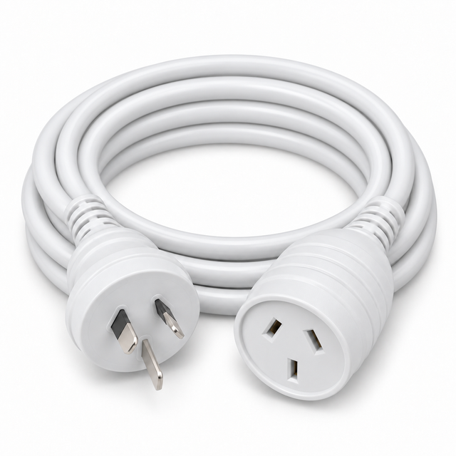 5-Metre Ultracharge Australian Extension Power Lead Cable - White