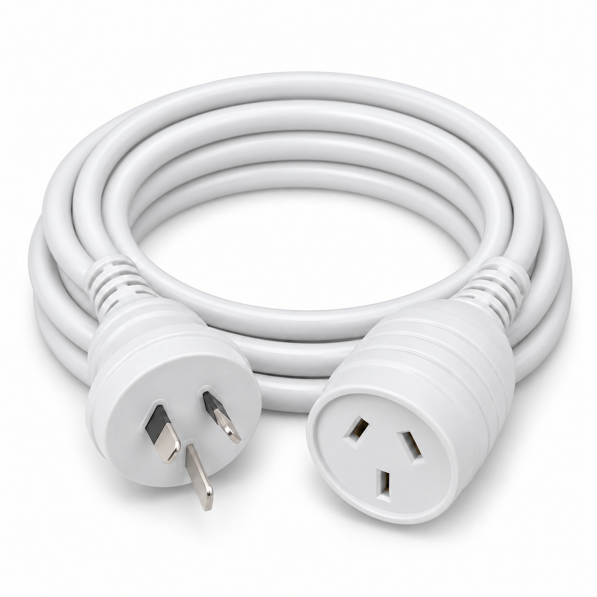 5-Metre Ultracharge Australian Extension Power Lead Cable - White