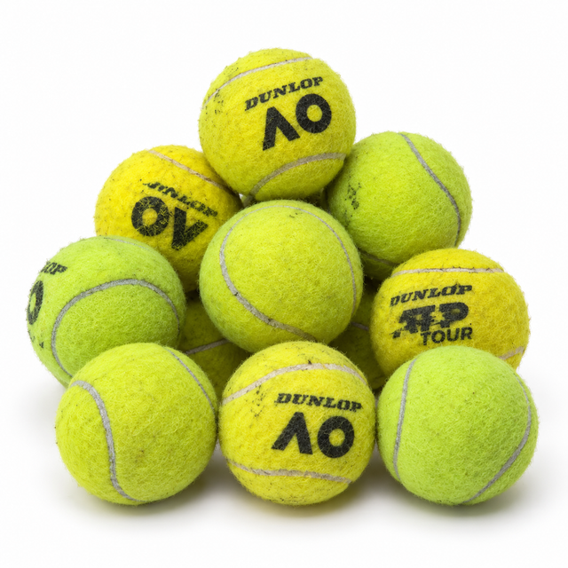 10x Assorted Used Tennis Balls for Kids, Dogs, Backyard & more