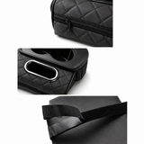 Car Centre Console Armrest w/ Organiser Auto Multipurpose Storage Cup Holder in Black