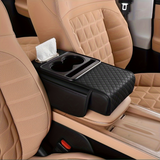 Car Centre Console Armrest w/ Organiser Auto Multipurpose Storage Cup Holder in Black