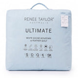 Renee Taylor Ultimate 80% White Goose Down & Feather Quilt