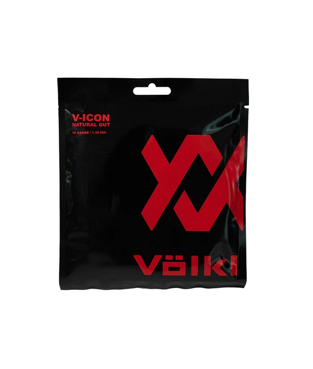Volkl V-Icon Natural Gut Tennis Racquet Strings 16/1.30 (12 Metre Full Set) in Yellow