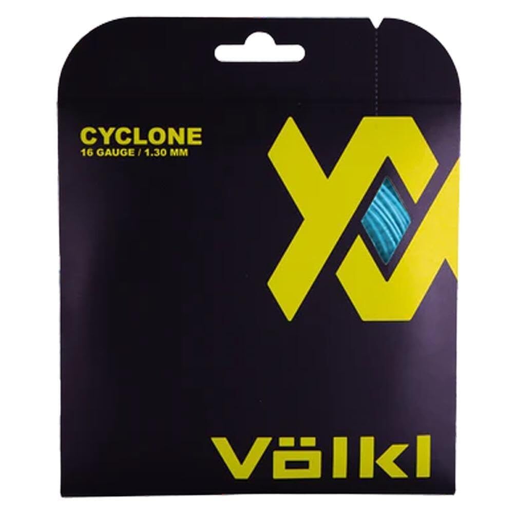 Volkl Cyclone Tennis String 16g 1.30mm Set 12m in Neon Blue