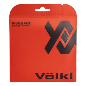 Volkl V-Square Tennis String Co-Polymer Spin 16g 1.30mm 12m Set - Black