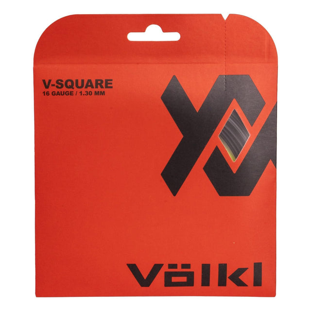 Volkl V-Square Tennis String Co-Polymer Spin 16g 1.30mm 12m Set - Black