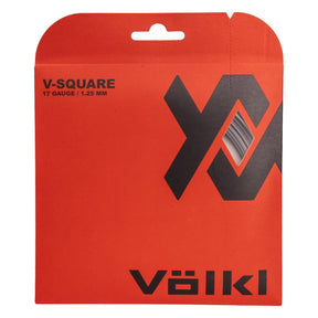 Volkl V-Square 17g/1.25mm Tennis Racquet String Set - Black (12m)