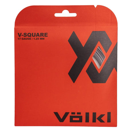 Volkl V-Square 17g/1.25mm Tennis Racquet String Set - Black (12m)