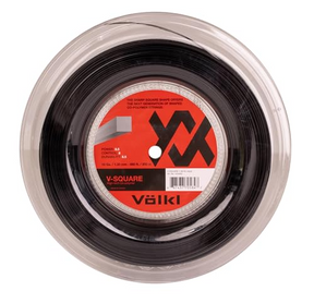 Volkl 200m V-Square 16g/1.30mm Tennis String Reel in Black