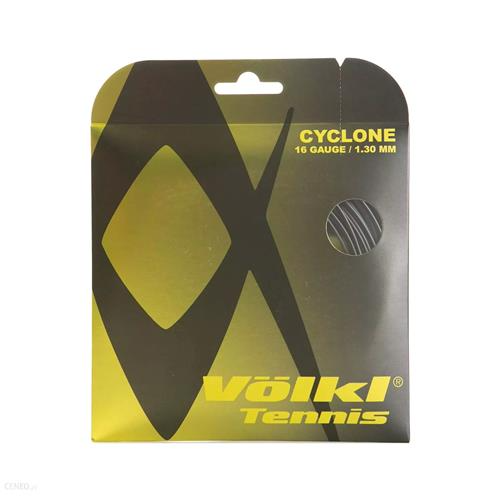 Volkl Cyclone Tennis String Spin Co-Polyester Gear Shaped 16/1.30mm in Black