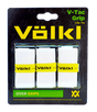 Volkl 3-Pack V-Tac Overgrips Tennis Grips in White