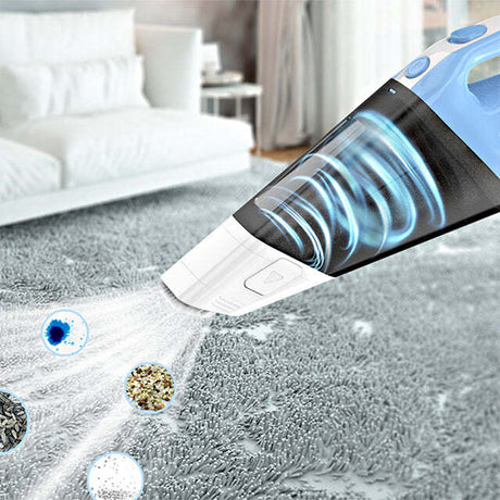80W Portable Auto Vacuum Cleaner w/ HEPA Filter Car Handheld Vehicle Cordless
