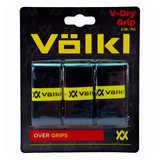 3x Volkl V-Dry Tennis Racquet Overgrip Pack - Black