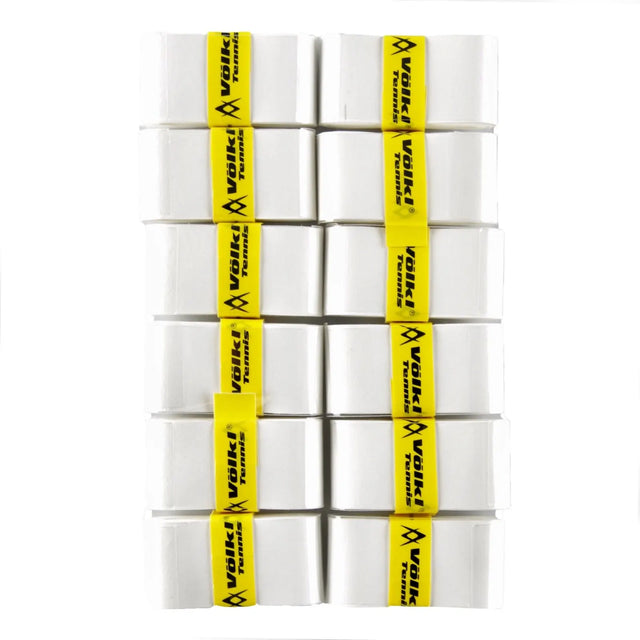 12x Volkl V-Dry Tennis Racquet Overgrip Bulk Pack - White