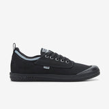 Volley International Mens Sneakers - Black/Dark Grey (Low Canvas Casual Shoes)
