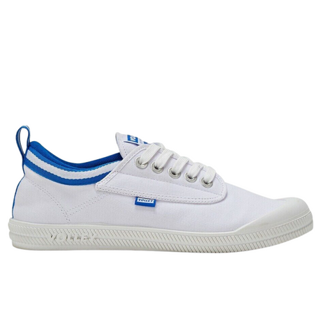 Dunlop Volleys International Mens Sneakers - Low Canvas Casual Shoes - White/Green/Gold