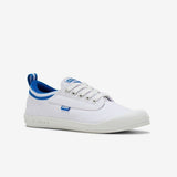 Volley International Mens Sneakers - White/Blue (Low Canvas Casual Shoes)