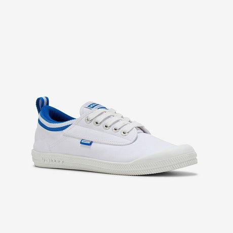 Volley International Mens Sneakers - White/Blue (Low Canvas Casual Shoes)