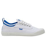 Volley International Volley Low Canvas Casual Mens Shoes Sneakers - White/Blue - Mens US14/EU47/UK13