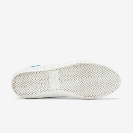 Volley International Mens Sneakers - White/Blue (Low Canvas Casual Shoes)