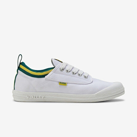 Dunlop Volleys International Mens Sneakers - Low Canvas Casual Shoes - White/Light Grey