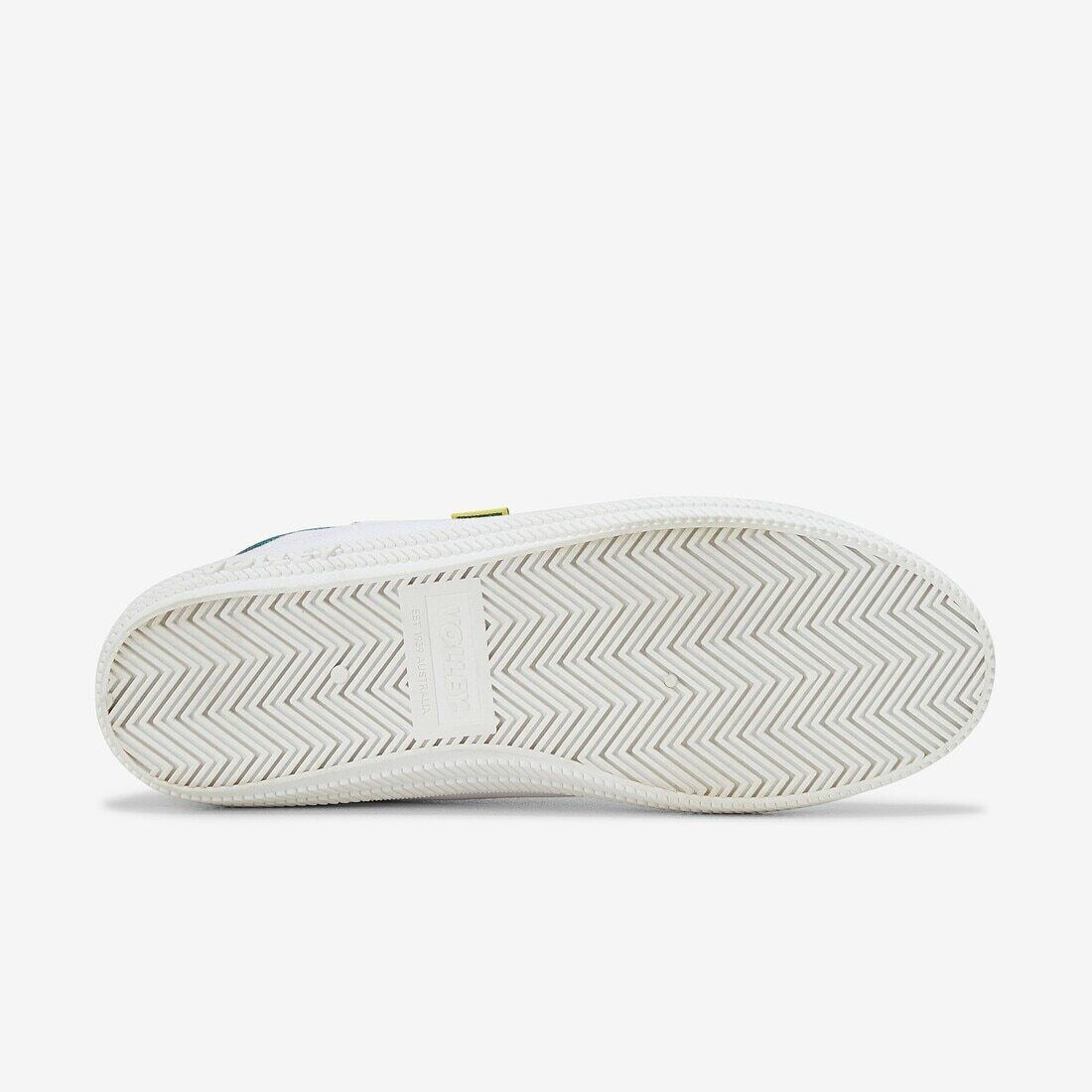 Volley International Mens Sneakers - White/Green/Gold (Low Canvas Casual Shoes)