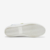 Volley International Mens Sneakers - White/Green/Gold (Low Canvas Casual Shoes)