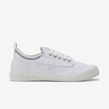Dunlop Volleys International Mens Sneakers - Low Canvas Casual Shoes - White/Light Grey