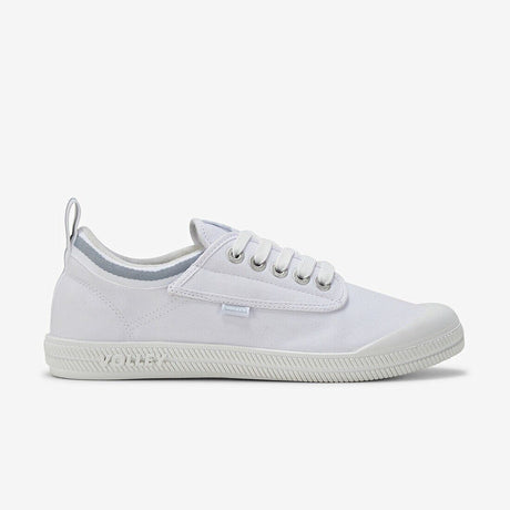 Dunlop Volleys International Mens Sneakers - Low Canvas Casual Shoes - White/Light Grey