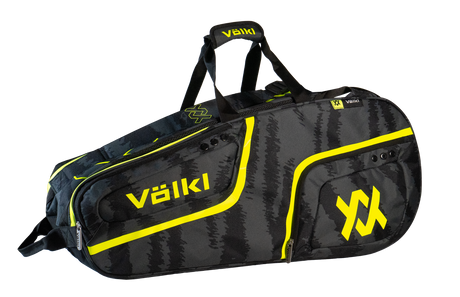 Volkl Zebra Combi Tennis Bag (Fits 6-9 Racquets) - Black/Neon Yellow