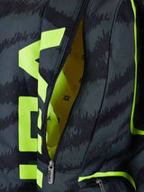 Volkl Zebra Combi Tennis Bag (Fits 6 - 9 Racquet Bag) Black/Neon Yellow