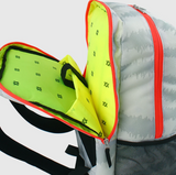 Volkl Zebra Backpack Bag w/ Tennis Racquet Sleeve in White Black