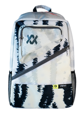 Volkl Zebra Backpack Bag w/ Tennis Racquet Sleeve in White Black