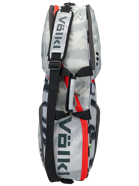Volkl Zebra Pro Tennis Bag (Fits 3-5 Racquets) - White/Black