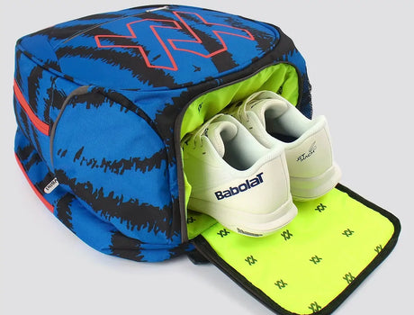 Volkl Zebra Large Tennis Backpack - Blue (Badminton/Sports Racket Bag)