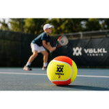 12x Volkl Team 2 Orange Tennis Balls - Low Compression Training for Beginners