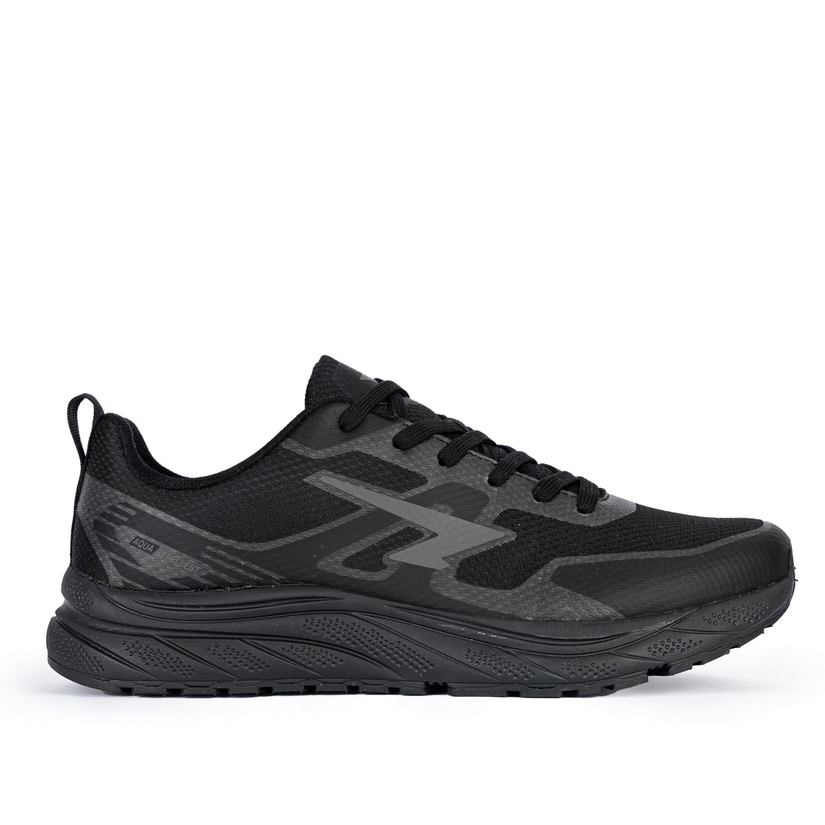 Sfida Vario Junior Kids Lace Up Runners - Black/Black (Kids Sneakers/Shoes)