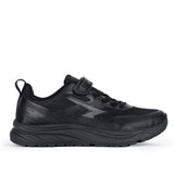 Sfida Vario Junior Kids V Strap Runners - Black/Black (Kids Sneakers/Shoes) - BLACK